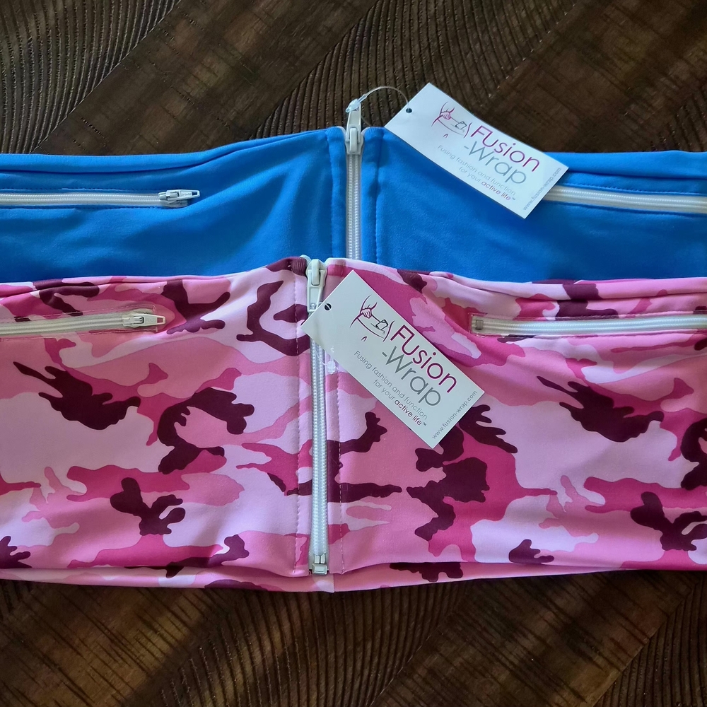 Fusion Wrap Womens Sports or Convenience Waist Bag for Yoga, Jogging, Everyday